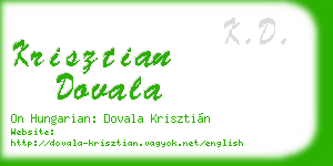 krisztian dovala business card
